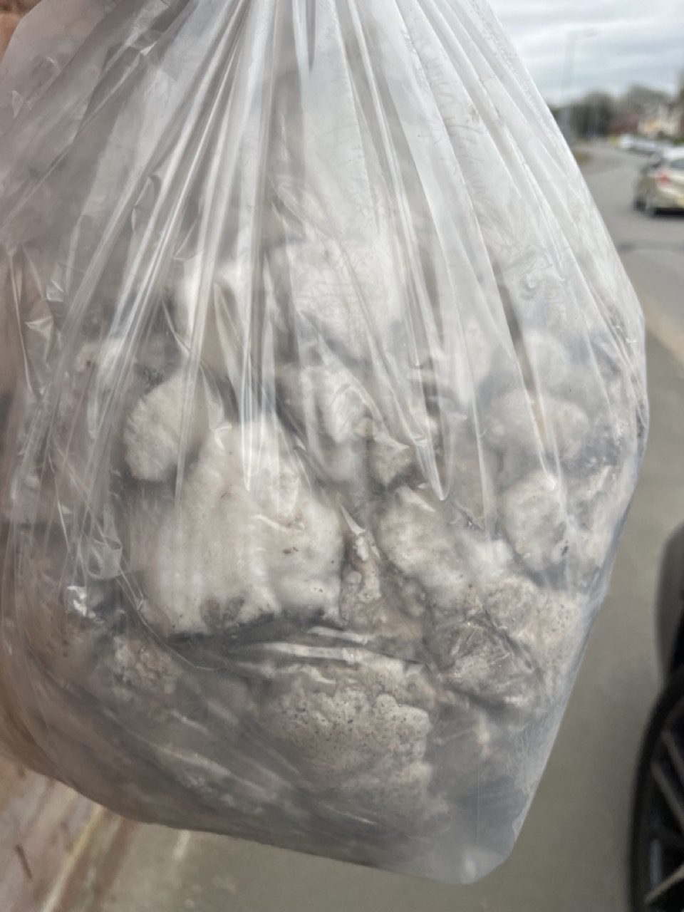 Bagged refractory ceramic fibre RCF waste for hazardous disposal