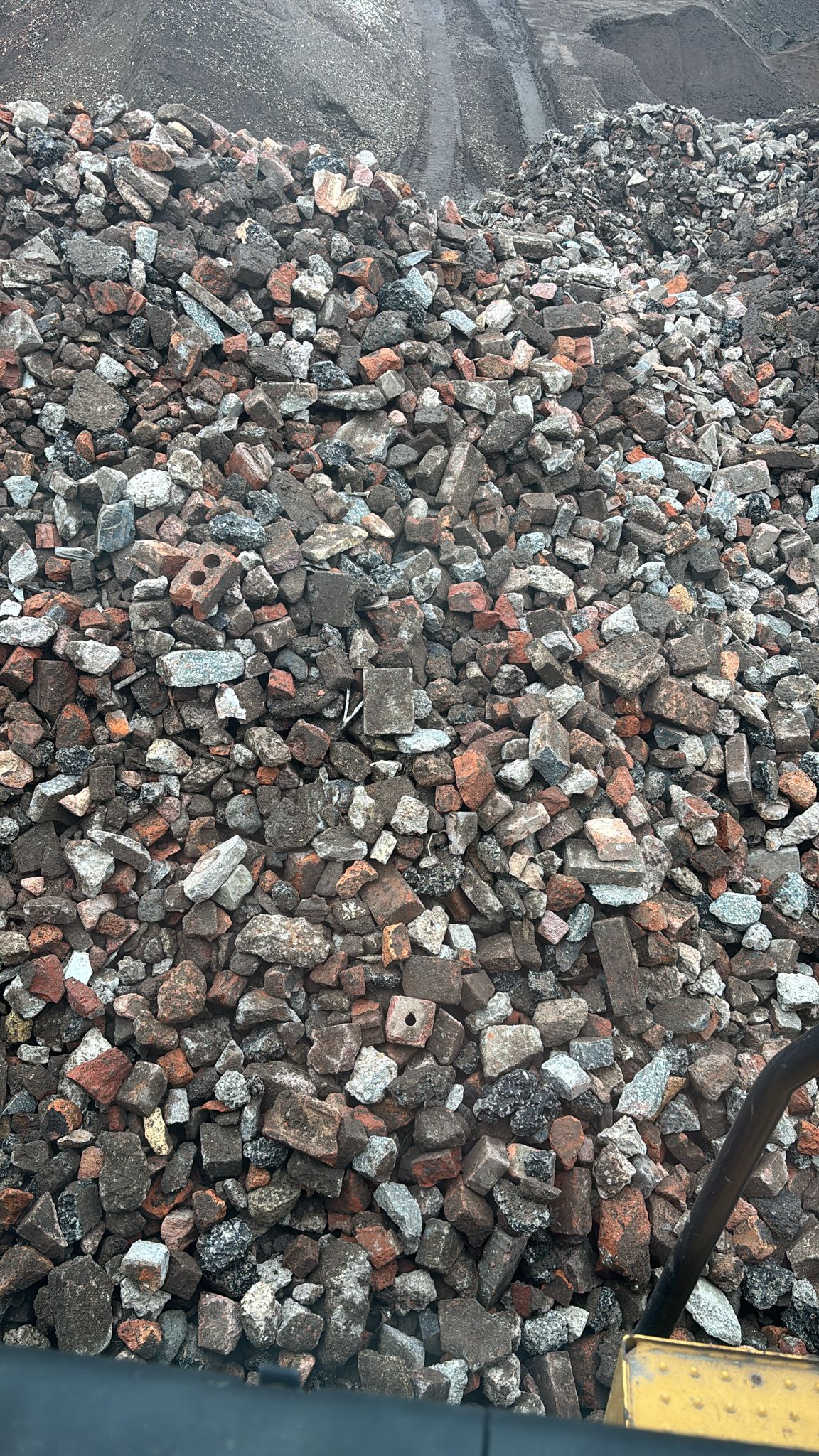 6F2 capping material delivered to a Midlands construction site for sub-base preparation